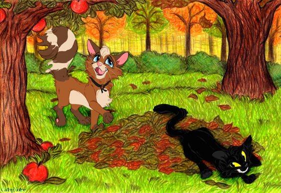 Autumn hide and seek